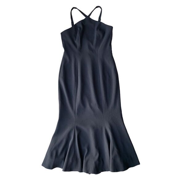 Dress the Population Tessa Crepe Mermaid Midi Dress In Black - Picture 7 of 14